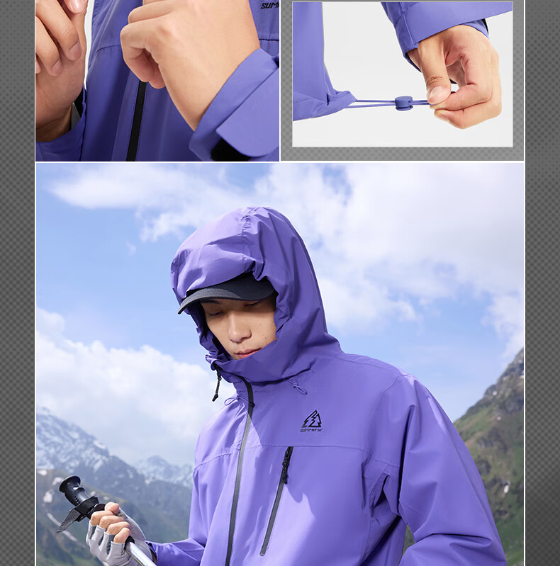 361° Unisex Softshell Jacket Autumn Winter Outdoor Sports Water-Repellent Windproof Hiking Coat 632533614-2 5