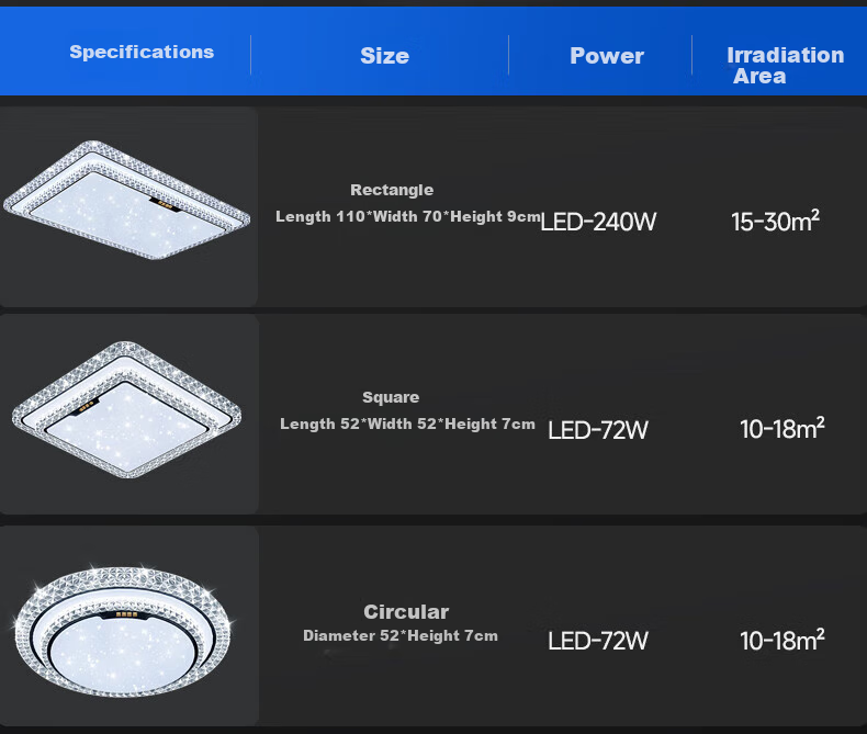 Sanxingzhaoming Anti-Blue Light American Pure Eye Protection Ceiling Light for Bedroom, Simple Luxury Crystal Smart Light for Master Bedroom And Secondary Bedroom 27