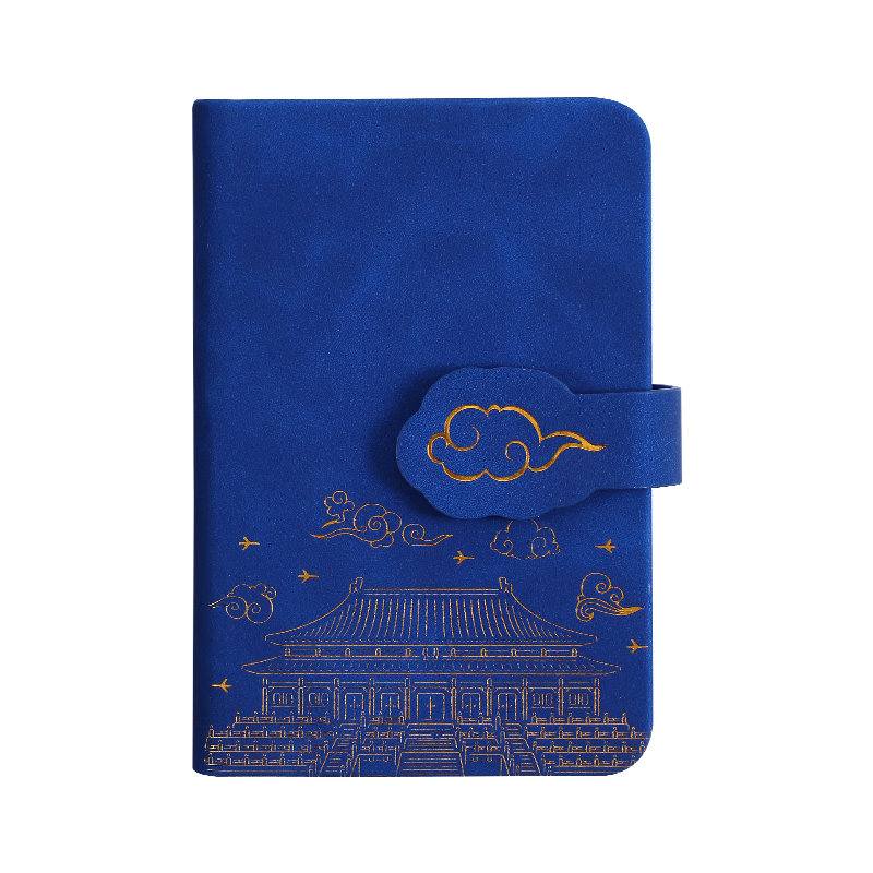Jiaranheng Travel Stamp Collection Mini Blank Notebook Portable Pocket Book Beijing Forbidden City Museum Souvenir Amusement Park Scenic Area Stamp Collection Travel Journal Dark Blue