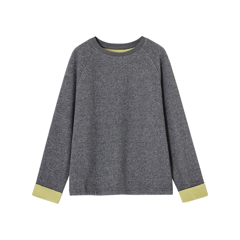 Demana Cloud-Like Wrap Warm Fleece Colorblock Loose Oversized Winter Sweatshirt for Women