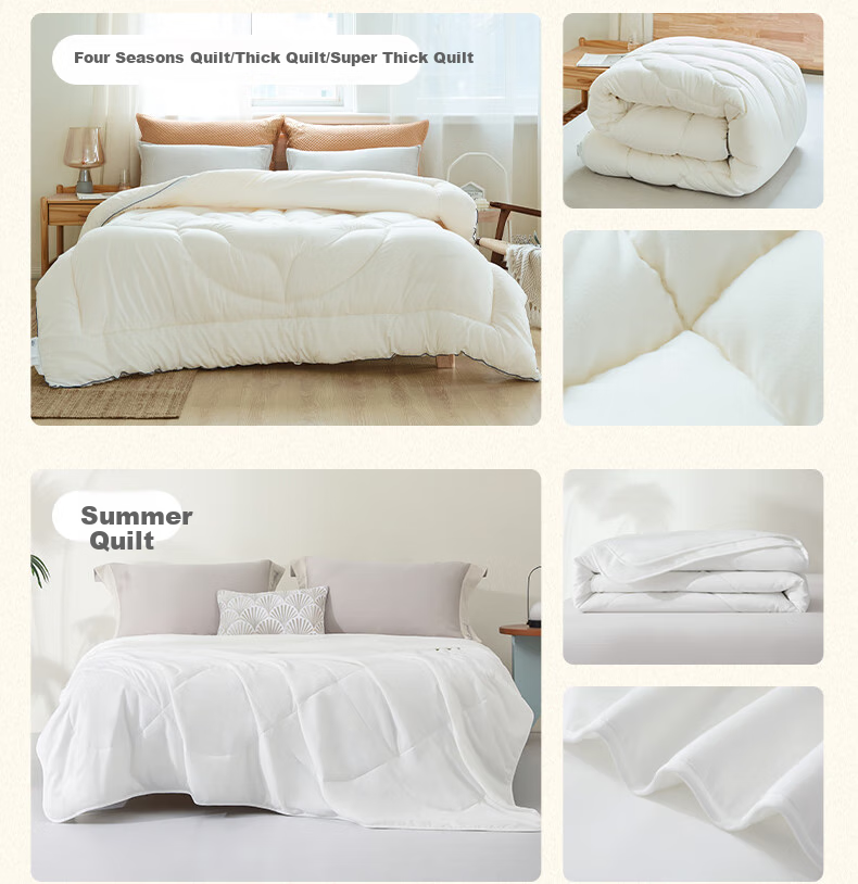 Mengjie Jiafang [70th Anniversary] Dream-Fueling 30% Soybean Fiber Two-In Comforter, Class A Antibacterial Parent-Child Quilt Filling, Approximately 1500g 10