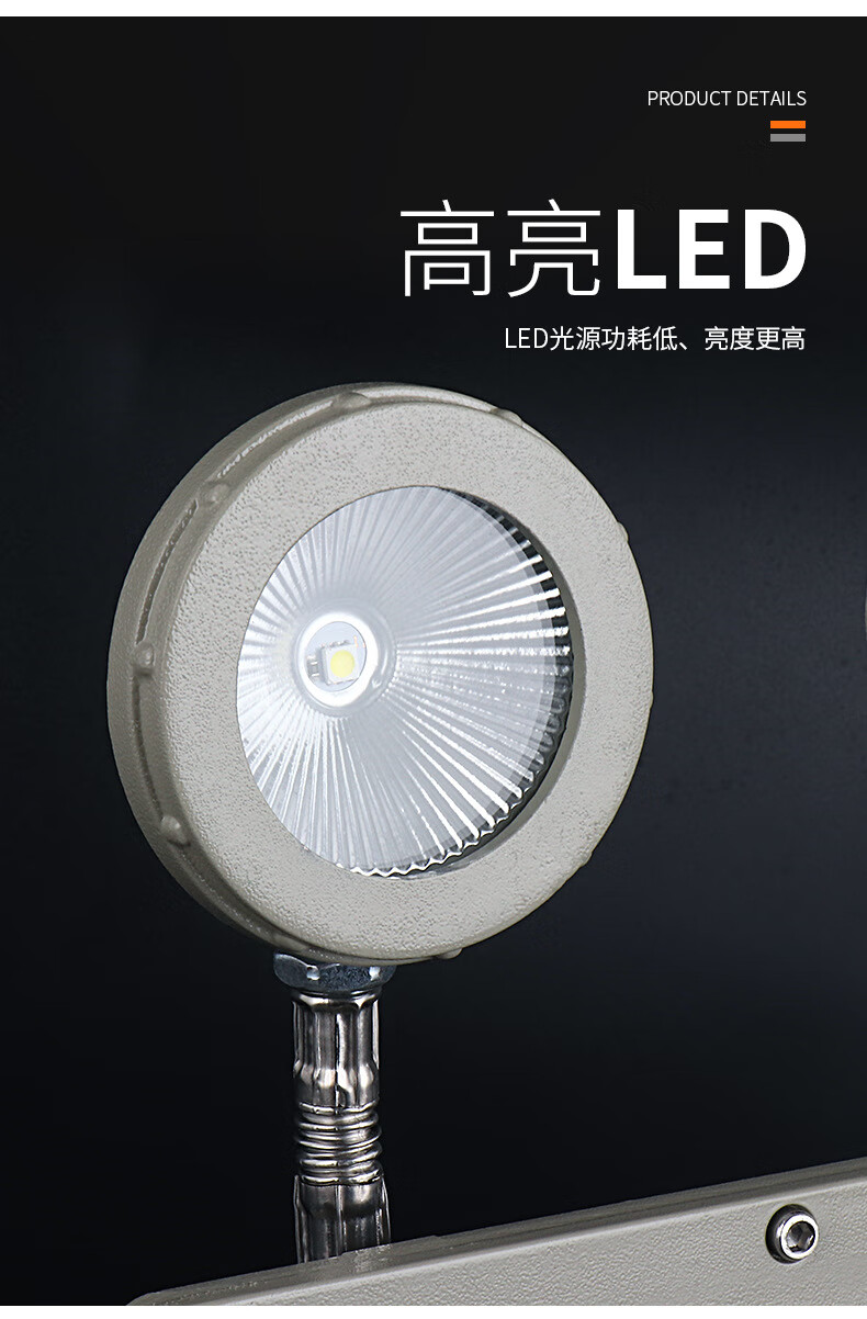 Boshian Firefighting LED Explosion-Proof Emergency Light Dual-Head Fire Emergency Lamp for Coal Mine Warehouse Fire Passage Emergency Evacuation Safety Exit Lighting 1