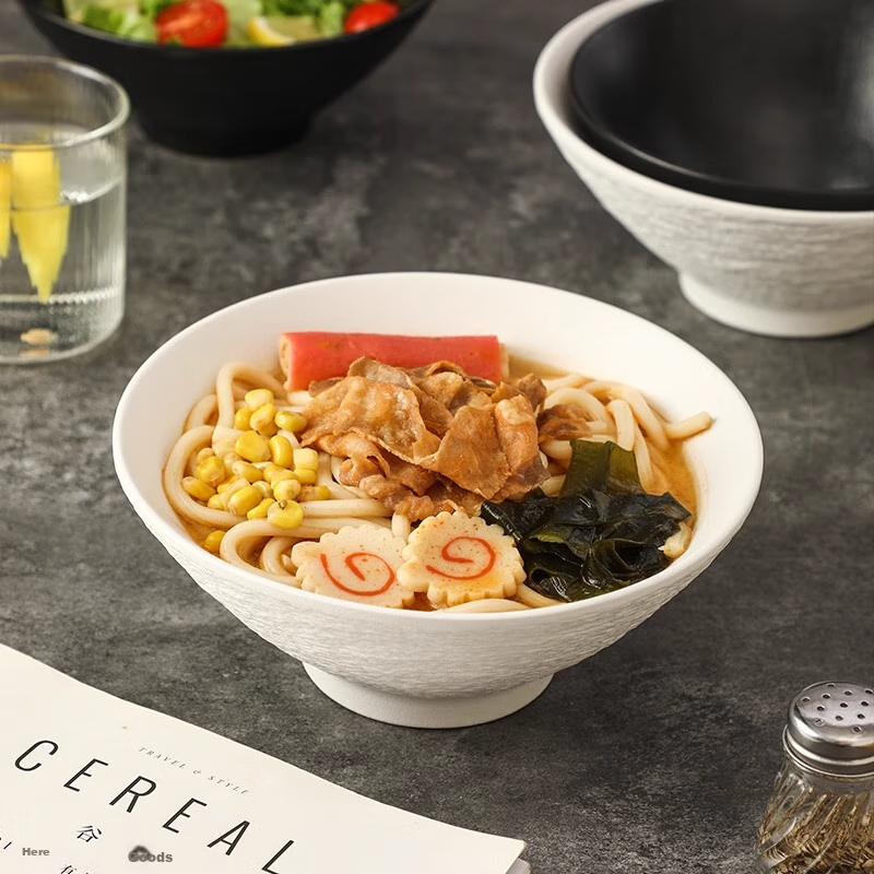 PINYU Japanese-Style Conical Bowl, High-End Noodle Bowl, New Home-Use Luosifen Bowl, Soup Bowl, Aesthetically Pleasing Ramen Bowl