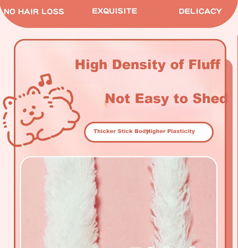 Xubeile Plush Stuffed Animal, Thickened Fleece, Twisted Dog Toy, DIY Craft Kit, Gift for Girls And Children, Decorative Item 8