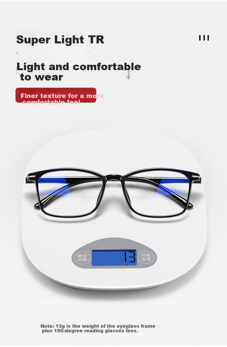 FENCHI Reading Glasses for Men, Ultra-Light Anti-Blue Light Fatigue-Resistant High-End Brand Genuine Product High-Definition Middle-Aged Women Elderly Presbyopic Glasses 7