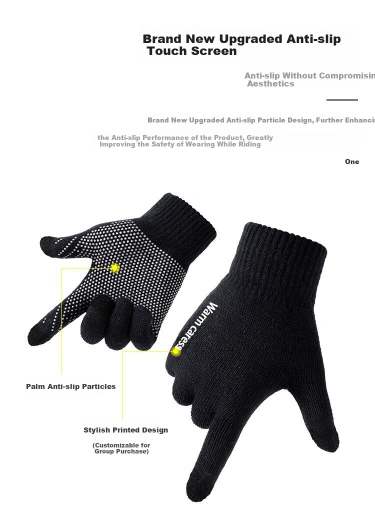 BWNK Winter Gloves, Windproof And Cold-Resistant, Warm, for Skiing, Driving, Cycling, Thickened Gloves, Suitable for Both Women And Men in Winter 3