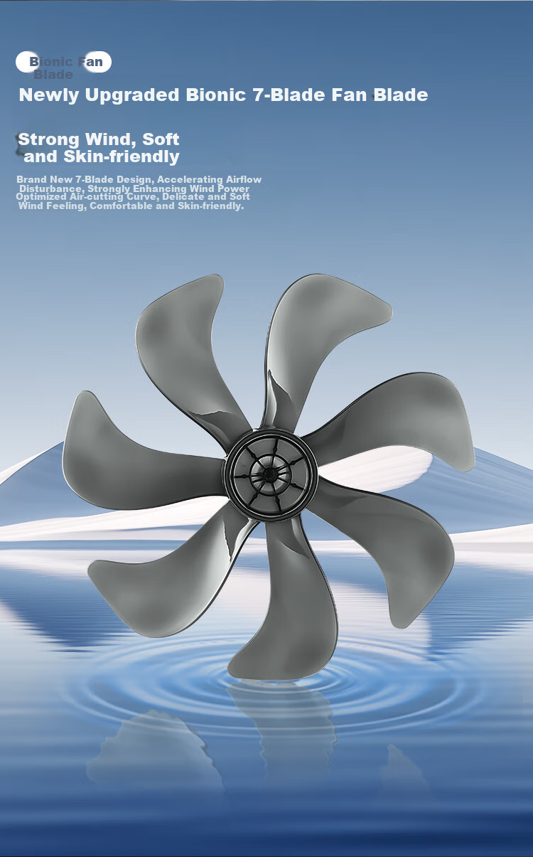 AUCMA Electric Fan, AC Fixed Frequency Household Fan, High Air Volume Floor Fan, Easy to Install, Remote Control, Quiet Operation, Energy-Saving, Convection Circulation Fan, Starry Black, FS-35D909(Y) 6