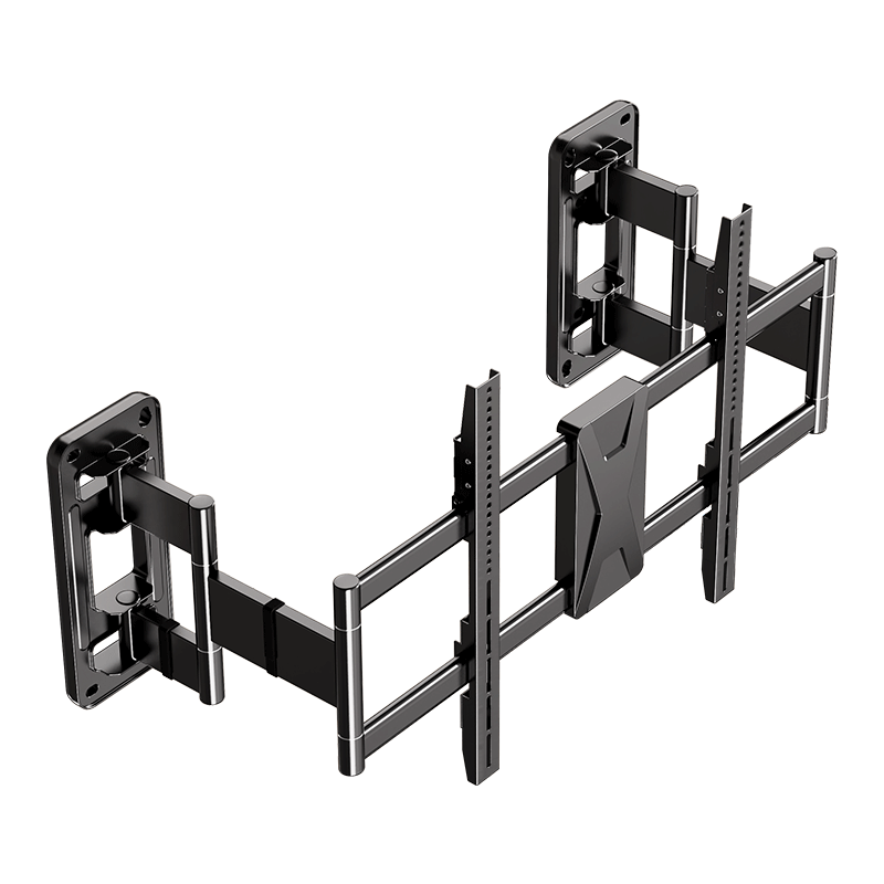 Junao Heavy-Duty Embedded TV Wall Mount Bracket for 40-75 Inch TVs, Universal Fit for Multiple Brands, Doesn't Block Sockets Or Speakers
