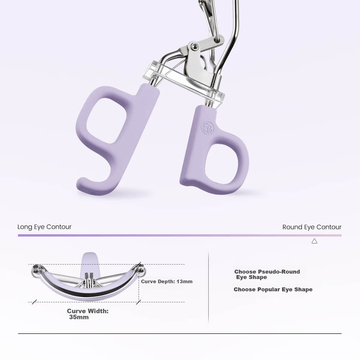 Everbab Aibella Ultra Wide-Angle Frameless Comb Eyelash Curler Suitable for All Eye Shapes, Gentle on Eyelashes 5