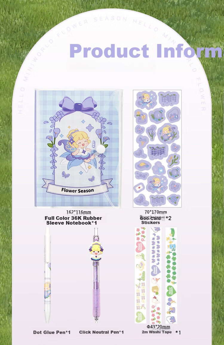 COMIX Mini World IP Collaboration Trendy Cartoon Guka Little Mochi Planner Stickers Student DIY Handmade Sticky Notes Birthday Back-To/Graduation Gift Companion Gift MWCB0014 2