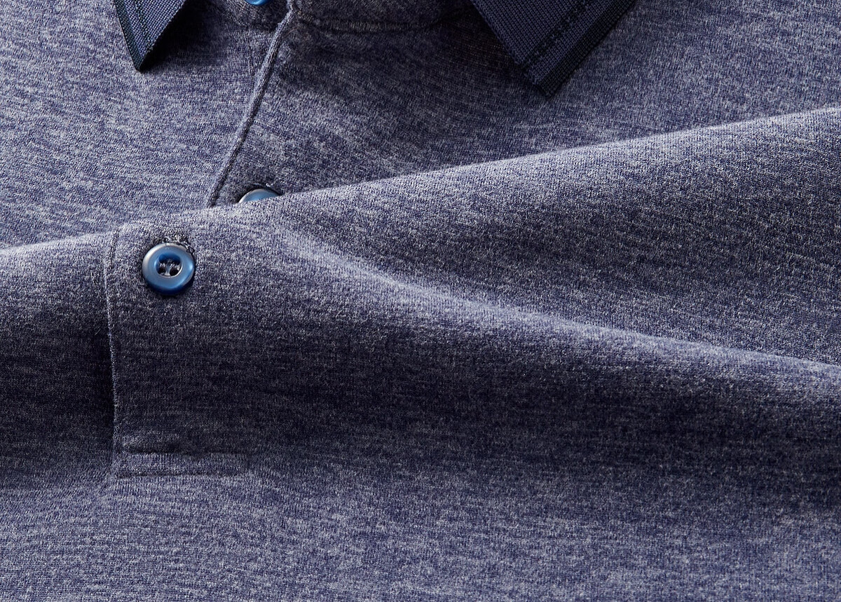 FIRS Thickened Velvet Long Sleeve Polo Shirt Men Wool Silk Blend Warm Soft Business Casual Top 2