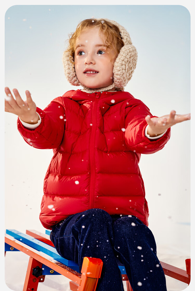 Minibala Kids Unisex Waterproof Hooded Down Jacket Winter 2025 11