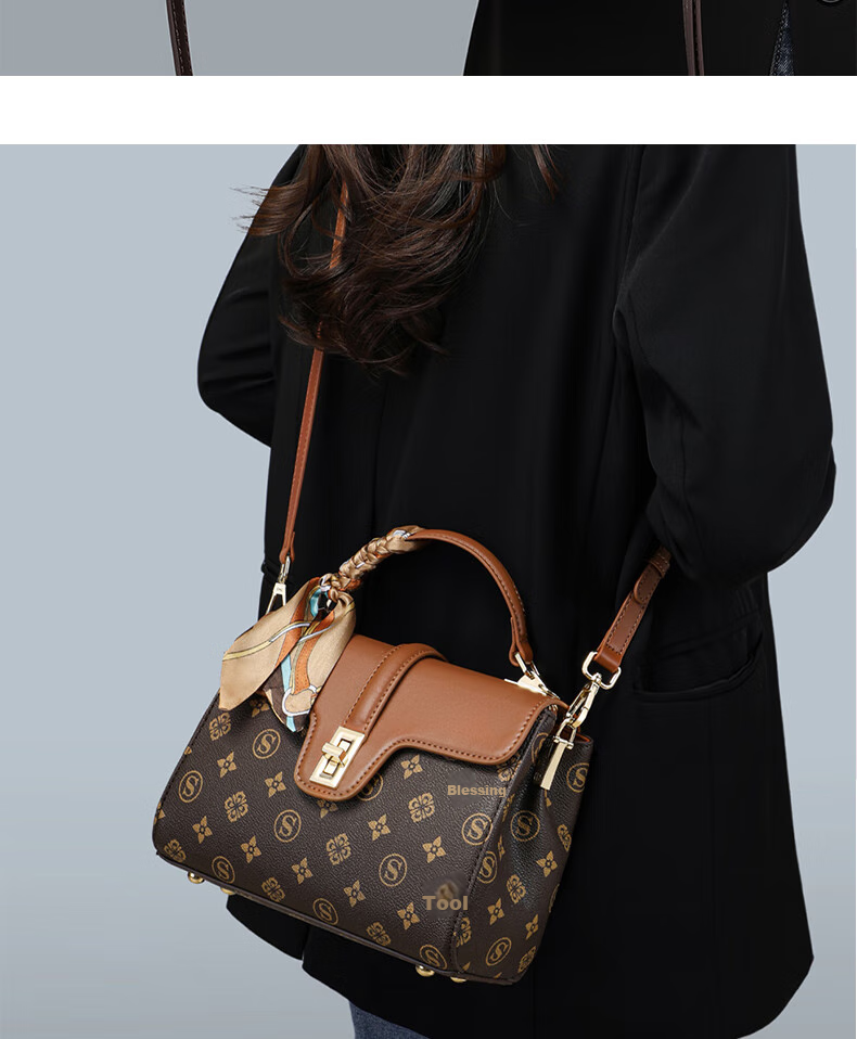 Aiqinghai Handbag, Women's Crossbody Bag, Shoulder Bag, Large Capacity, Light Luxury Brand, Birthday And Mother's Day Gift, Practical Present for Mom 3