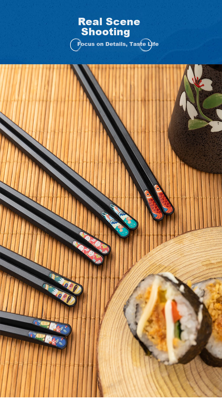LOCK&LOCK Alloy Chopsticks, Heat-Resistant, Easy to Clean, Mold-Resistant, Household Cutlery Set for Quick Meals, 10 Pairs 5