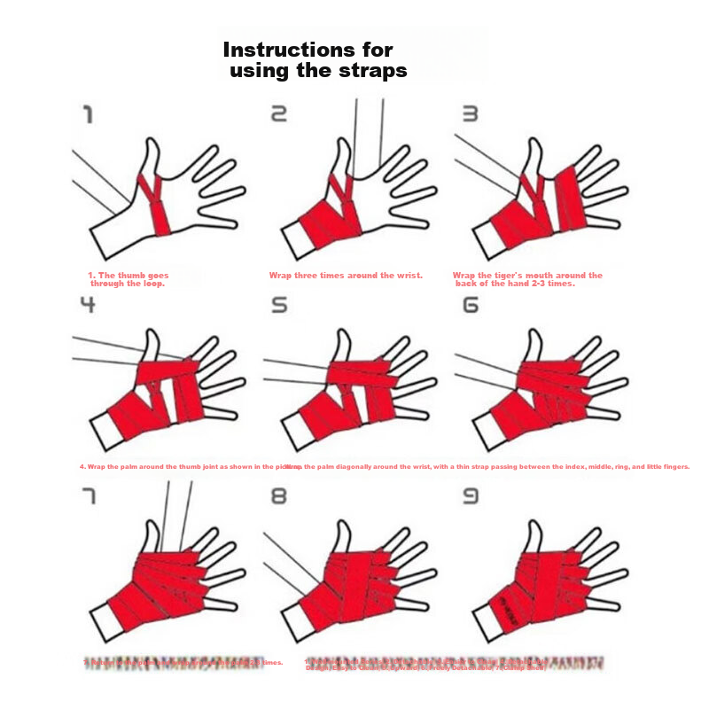 INVUI Boxing Hand Wraps, 5 Meters, for Adults And Children, Elastic Sweat-Absorbing, Muay Thai Fighting Hand Guards, Boxing Bandages, Wrist Wraps