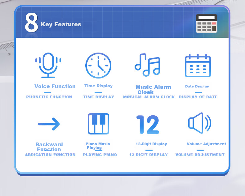 M&G Stationery 12-Digit Display Voice Calculator, Desktop Office Computer, Student/office Universal, Large Screen Calculator, Silver Single Pack ADG98104 2