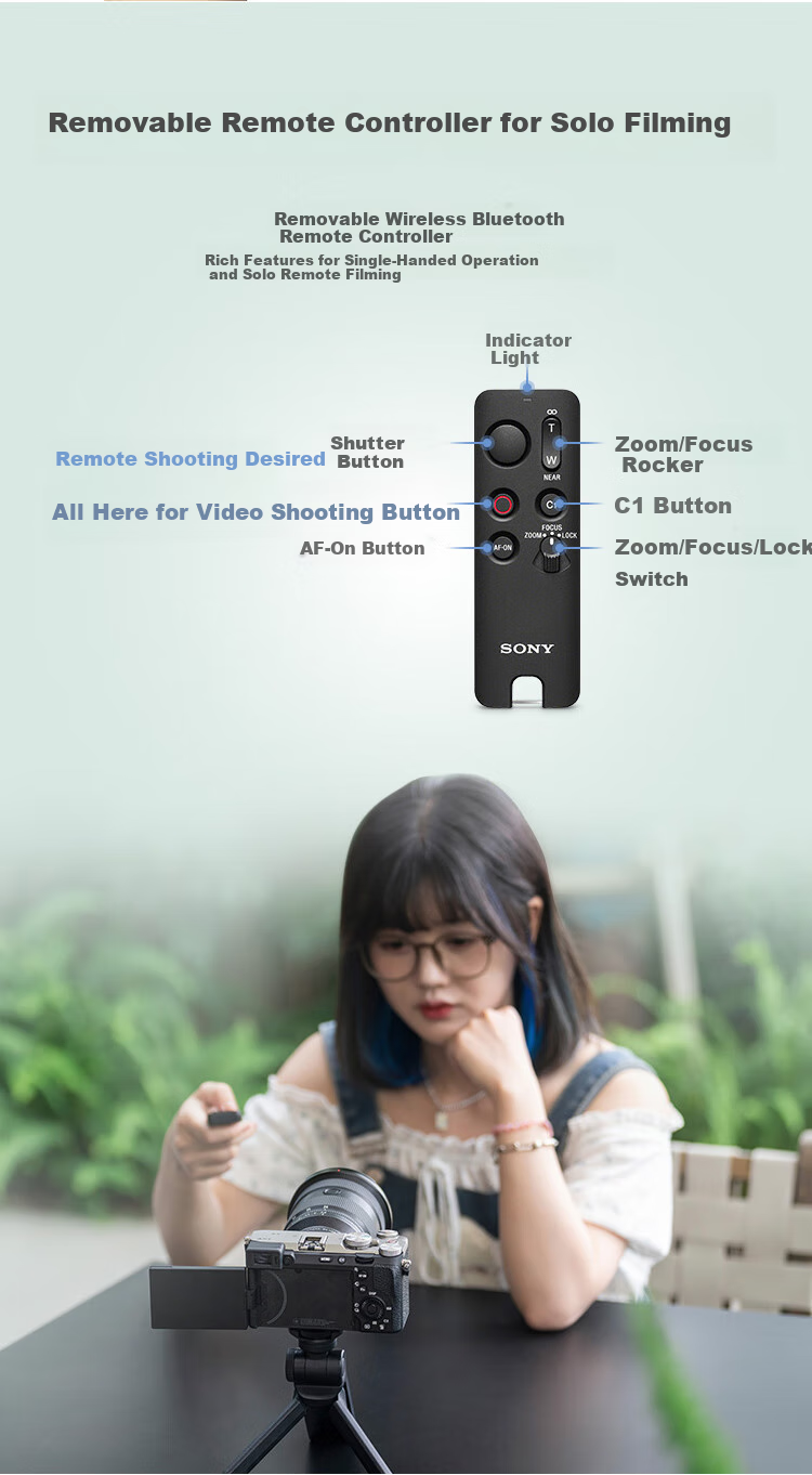 SONY GP-VPT3 New Wireless Bluetooth Shooting Grip, Black 6
