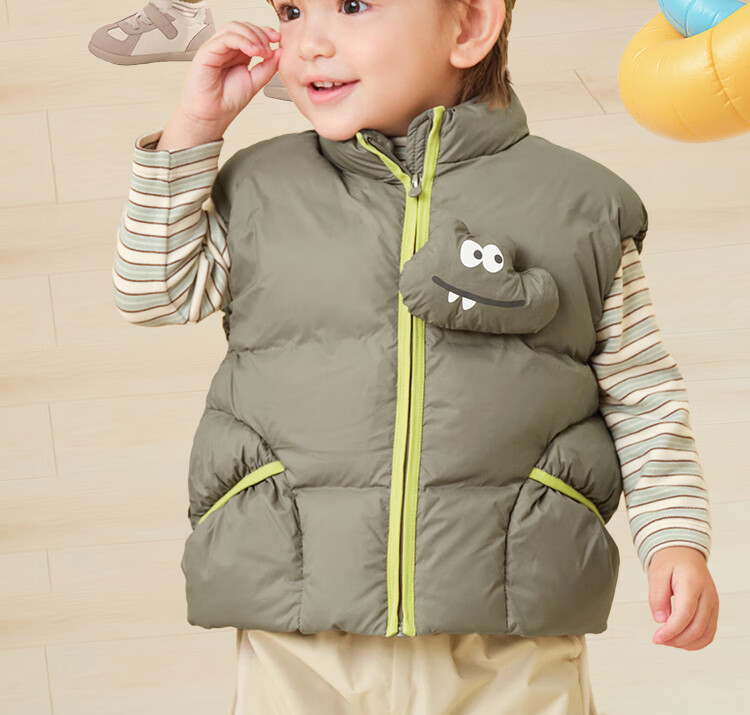 BALABALA Children's down Vest, Girls And Boys Outerwear, New Autumn And Winter Clothing, Baby Warm down Jacket 3