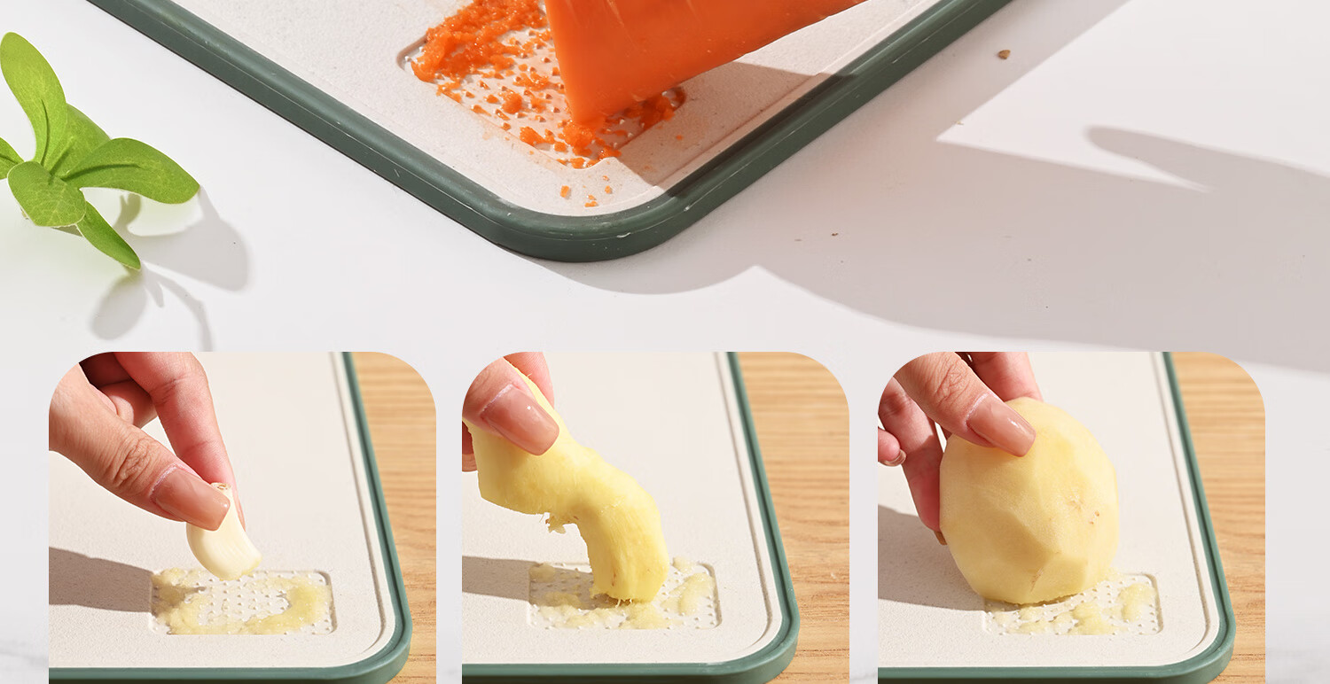 CaROTE Antibacterial and Mildew-Resistant Food-Grade Plastic Cutting Board for Fruits and Vegetables, 26cm, Baby Food Prep Board 5