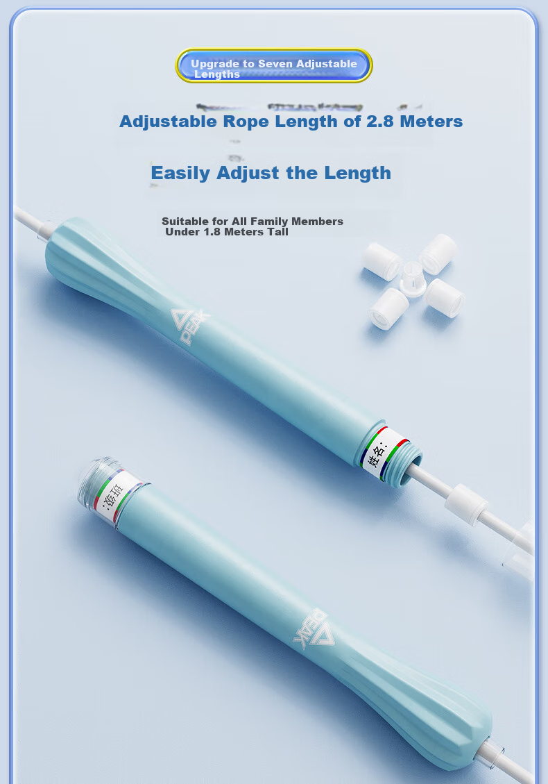 PEAK Jump Rope for Children, Specialized for Kindergarten And Primary School Students' Exams, Speed Competition, Segmented Jump Rope for Ages 6-12, Blue 13