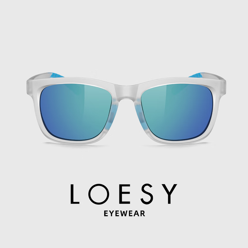 LOESY Sports Outdoor Sunglasses UV Protection Windproof Sandproof Glacier Blue Cycling Mountaineering Running Hiking Goggles