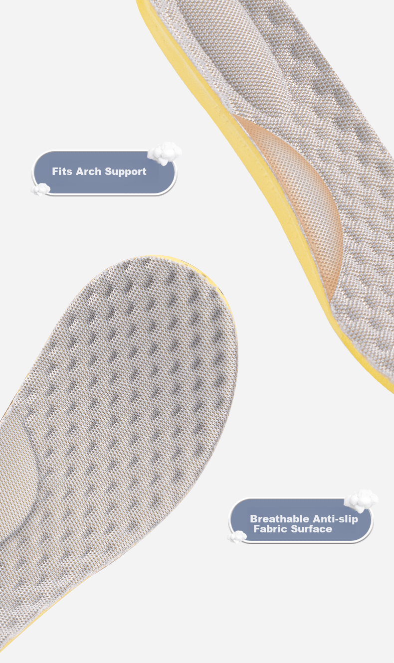 Maigaole 2 Double Latex Insoles for Children, Breathable, Sweat-Absorbing, Soft And Comfortable, High-Elasticity Shock-Absorbing, Suitable for Sports in Summer, Can Be Cut to Size, Beige, Size 29-31 7