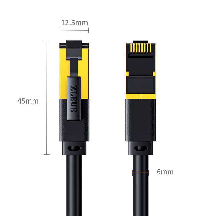 CAT6A Pure Copper High-Speed Ethernet Cable, 10m Black, Compatible with Gigabit, HX6100 2