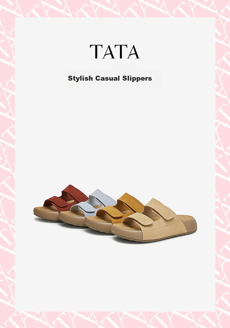 TATA Retro Birkenstock-Style Shoes, Women's New Autumn Thick-Soled Beach Sandals, Outdoor Slippers, Unisex Sandals, Blue, Size 35 2