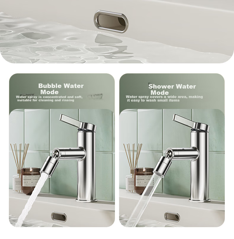 JOMOO Universal Water Outlet Basin Faucet, Bathroom Hot And Cold Dual Control Faucet, 32393-506/1B 13
