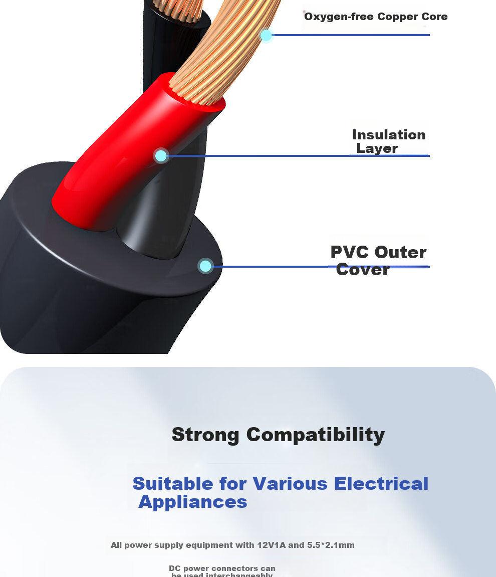 COMPCCTV DC12V1A Power Adapter, Router And Surveillance Camera DC Regulated Switching Power Supply 4