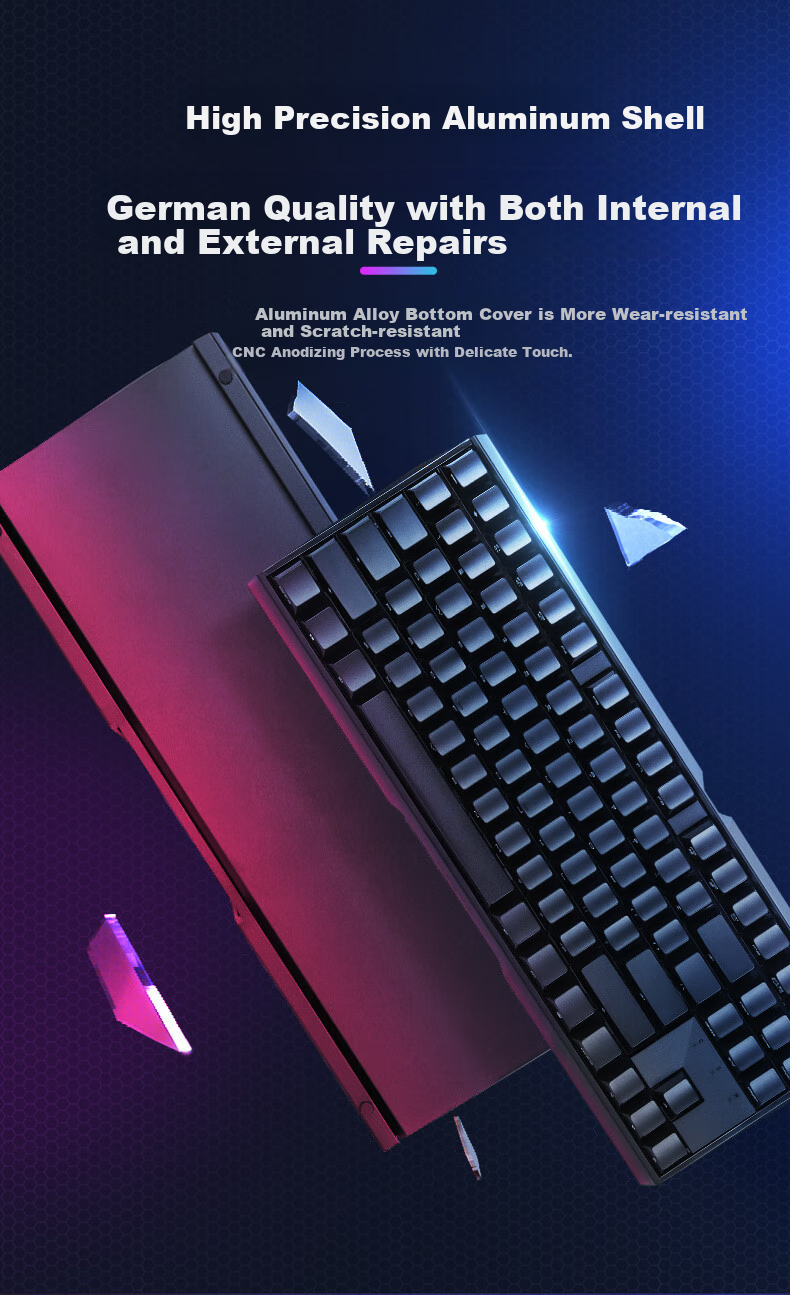 CHERRY MX3.0S TKL Mechanical Keyboard RGB Backlit Wired Gaming Keyboard 87-Key Black Brown Switch Office Typing Keyboard 5