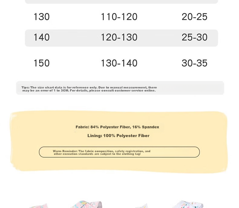 Li-Ning Children's One-Piece Swimsuit, Cute Princess-Style Swimwear for Girls, Sun Protection Swimsuit 19