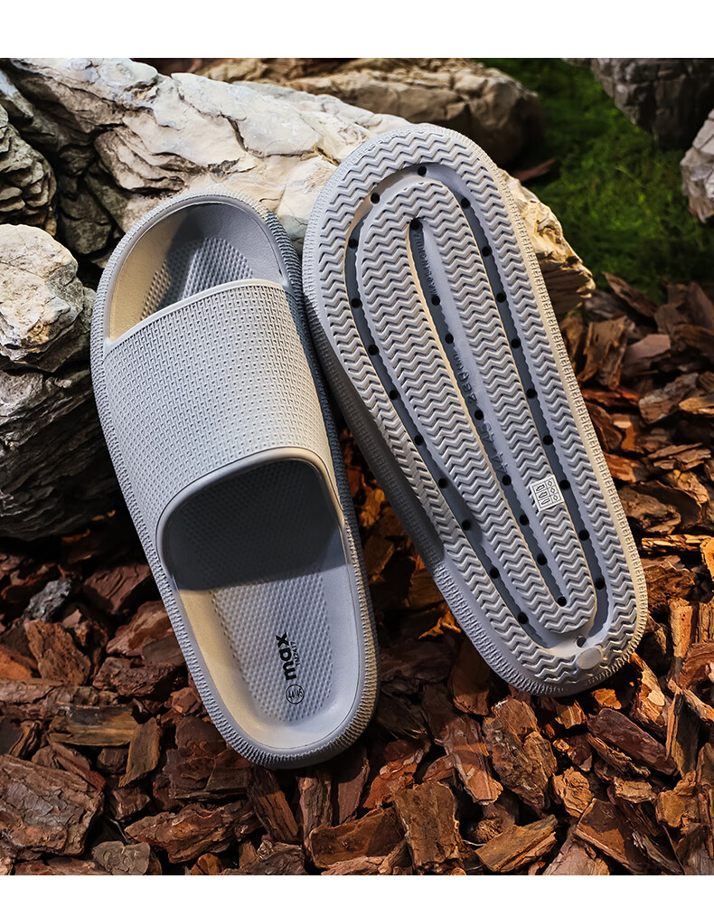 XGGC Men's Summer Outdoor Thick-Soled Non-Slip Sports Slippers, Women's Dark Gray 38-39 4