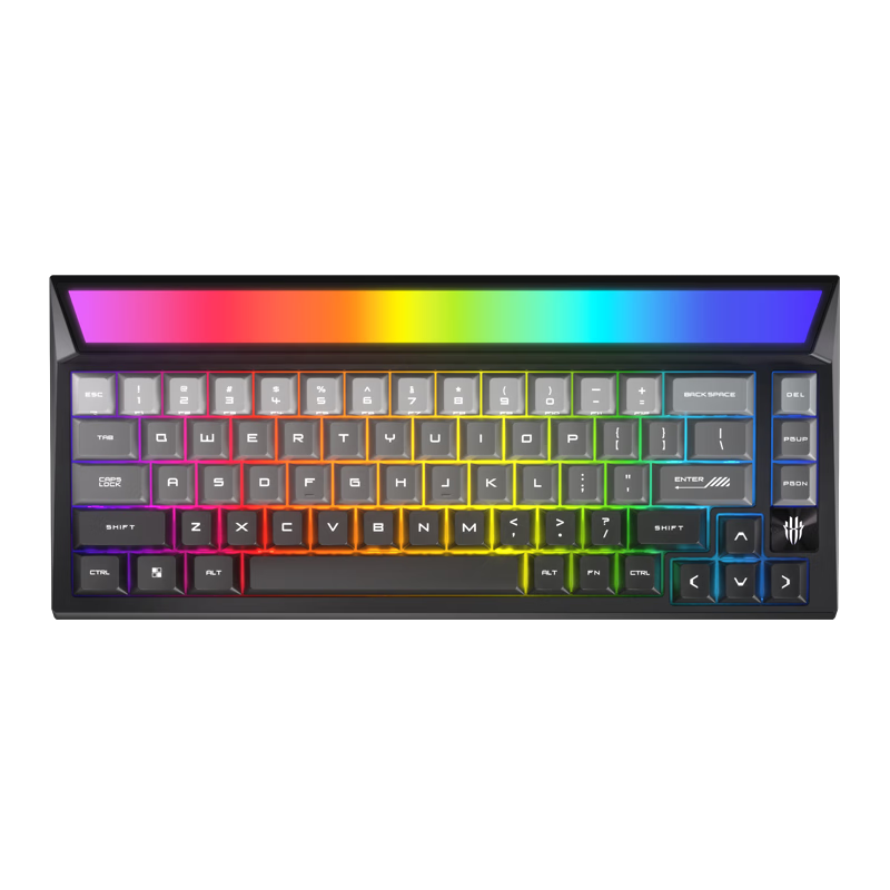 Nubiyahongmo Ice Blade Magnetic Switch Keyboard, Gaming Keyboard, RT0.005 Full Aluminum CNC Precision Carving, Esports Customizable Mechanical Keyboard, VALORANT CS2 Dark Deceptio