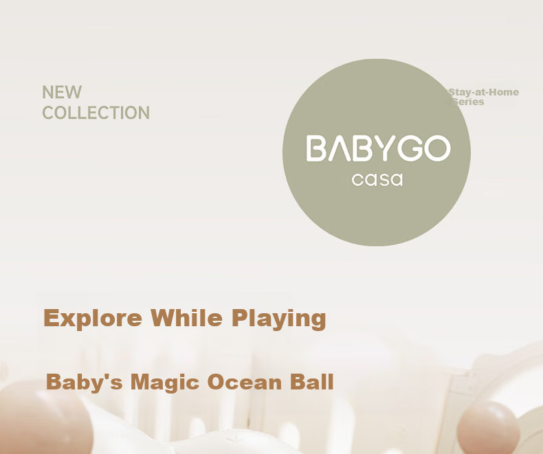 BG-BABYGO Ocean Ball Baby Toy, Chewable Boba Ball, Indoor Children's Game, Colorful Balls, Star Upgrade, 50 Pieces 1