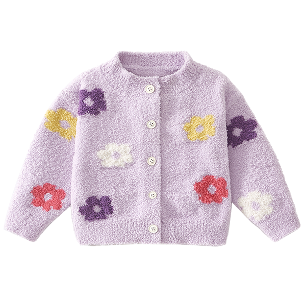 Banxidi Kids Sweater Spring 2026 New Stylish Baby Cardigan Girls Knitwear Spring Autumn Woolen Jacket