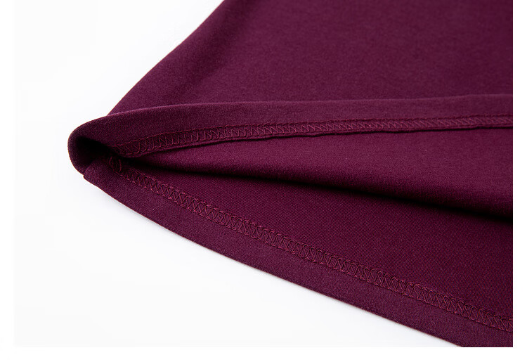 Vimly Dopamine Color Short-Sleeve T-Shirt for Women, Summer New Style Versatile Round Neck Loose Base Top, Dark Burgundy, S 13