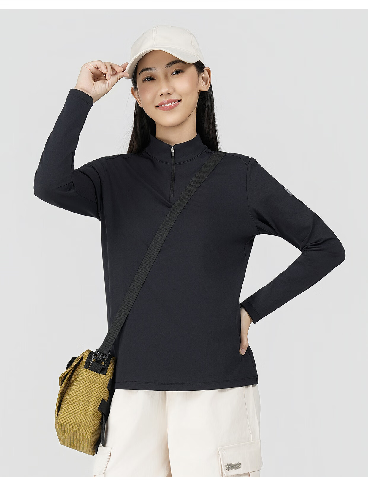 SCALER Outdoor Long Sleeve T-Shirt High Elastic Antibacterial Moisture-Wicking Quick-Dry Running Hiking UV Protection Top F4616D26 17