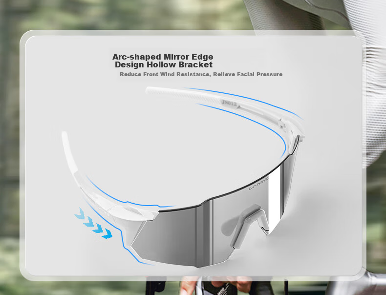 Li-Ning Cycling Glasses, Day And Night Use, Protective Goggles, Windproof Sunglasses, Bicycle Windproof Running Hiking Sports Outdoor 9