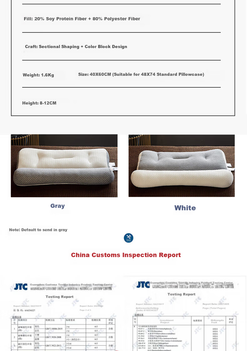 Huadn Japanese Cervical Pillow, Neck Support Pillow for Cervical Spondylosis, Deep Sleep-Specific Adult Summer Pillow, Single-Person Pillow Core for Summer Use 11