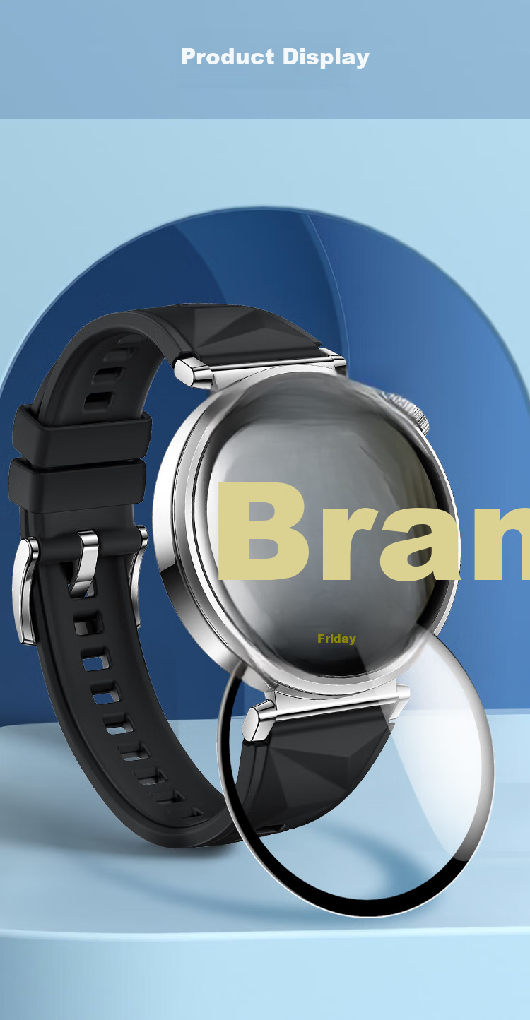 Freeson Screen Protector for Huawei WATCH GT5, Scratch-Resistant And Wear-Resistant, Flexible And Shatterproof, TPE Material, 46mm, Huawei GT5, Two-Pack 5