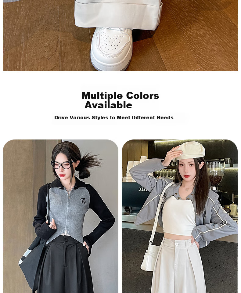 LangSha American-Style Wide-Leg Pants for Women, 2026 Spring/summer, High-Waisted Slimming Trousers, Suit Pants Style, Casual Pants for Wome 7