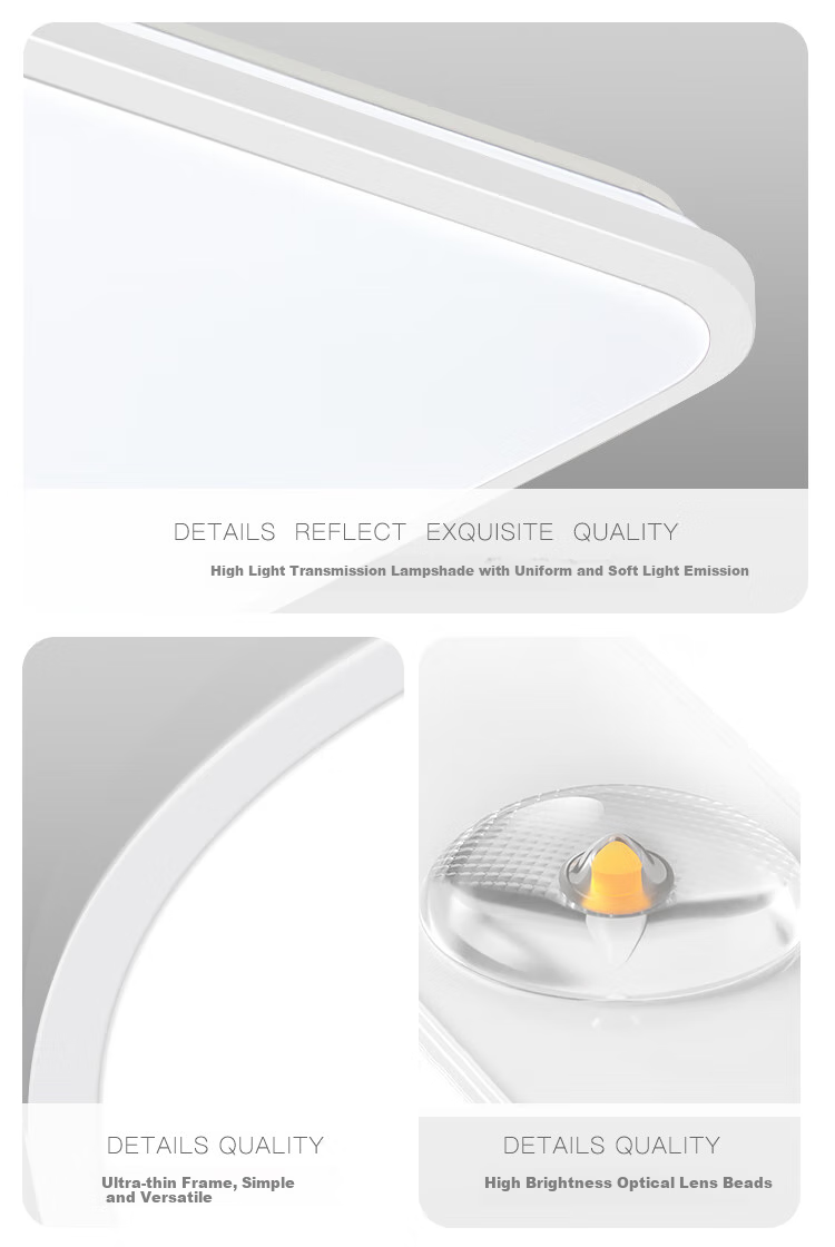 Foshanzhaoming LED Ceiling Light, Living Room Eye Protection Lamp with High Color Rendering Index 97, Connected to Mijia Yuanjing 126W 11