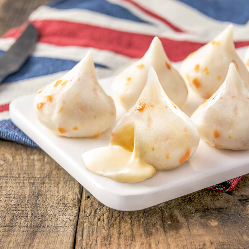 四海鱼蛋供港品质芝士丸一斤装500g火锅食材关东煮丸子生鲜鱼丸鱼籽包