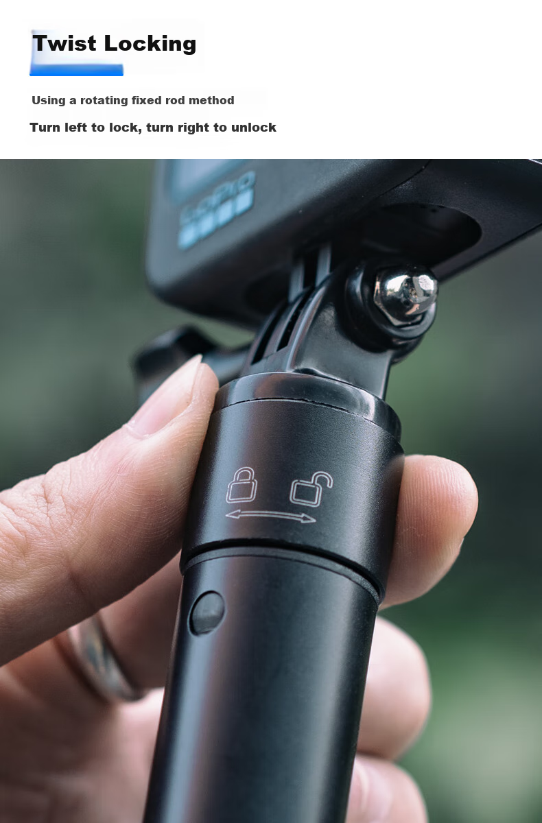 SUREWO Compatible with DJI Action 5 Pro/6/4 Action Camera, 1.7m Selfie Stick, Handheld Pole, Acepro 2 Telescopic Extension Pole, Bracket, Nano Extension Accessory 6