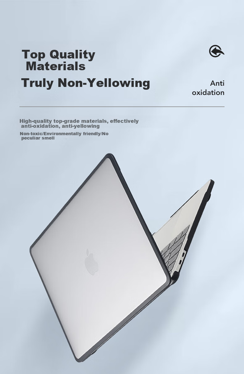 DiyiGongfang Compatible with Apple Laptop Protective Case for Macbook Pro 13/13.3, M1/M2 Accessory Shell, Ultra-Thin Protective Cover, Silicone Upgraded TPU Soft Edge Outer Case 6