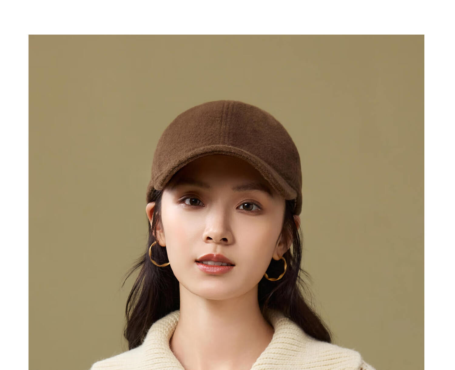 Siggi Pure Wool Baseball Cap Autumn Winter Women's British Retro Stylish Face-Slimming Windproof Warm Versatile Duckbill Hat 15