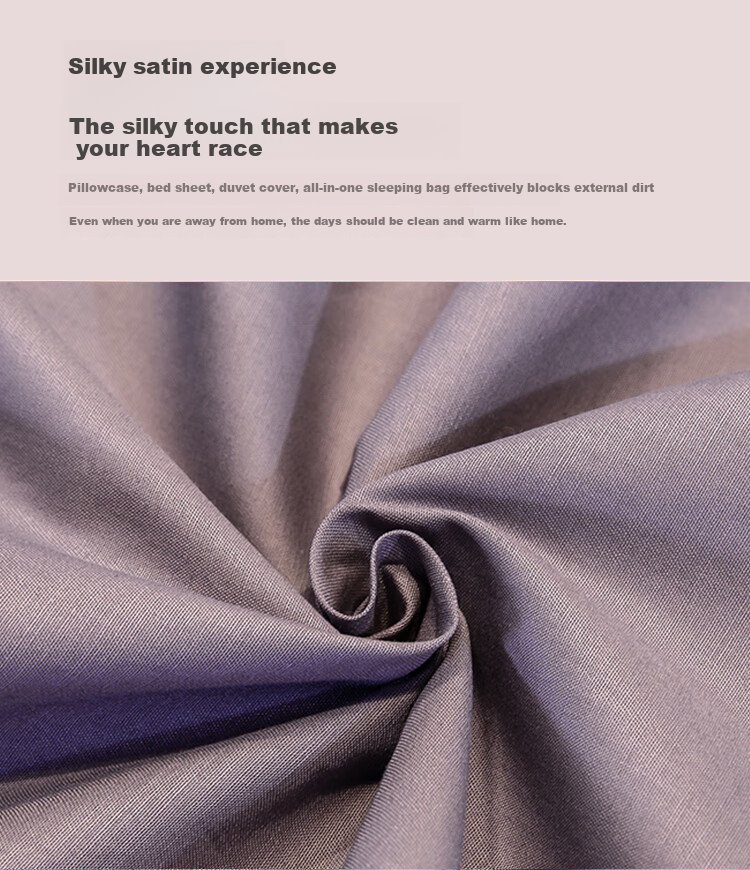 Wuyinliangpin Hotel Anti-Dirt Sleeping Bag, Pure Cotton, for Business Trips And Travel, Portable Bed Sheet, 200*210cm 6