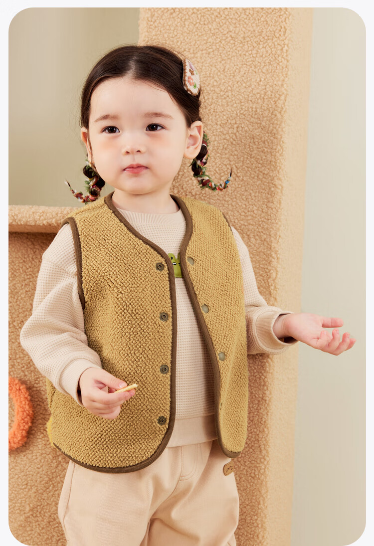 Minibala Unisex Lamb Plush Thickened Fleece Jacket 2025 Fall 13