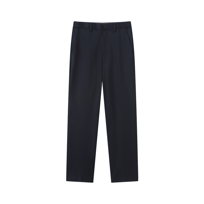 JD Jingzao High Elastic Anti-Static Casual Pants Men Autumn New Business Wrinkle-Resistant Trousers Navy Blue 35